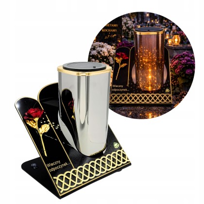 znicz-solarny-na-czarnej-podstawie-z-roza-efekt-lustrzany