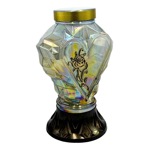 Lampion solarny LED na grób serce 33 cm