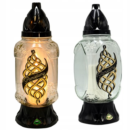 znicz parafinowy z napisem pamiętamy