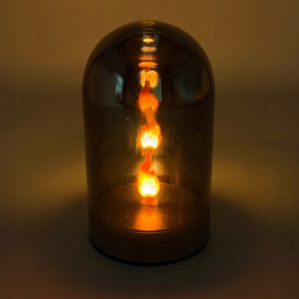 świeca LED kopuła z efektem płomienia 3D 12 cm