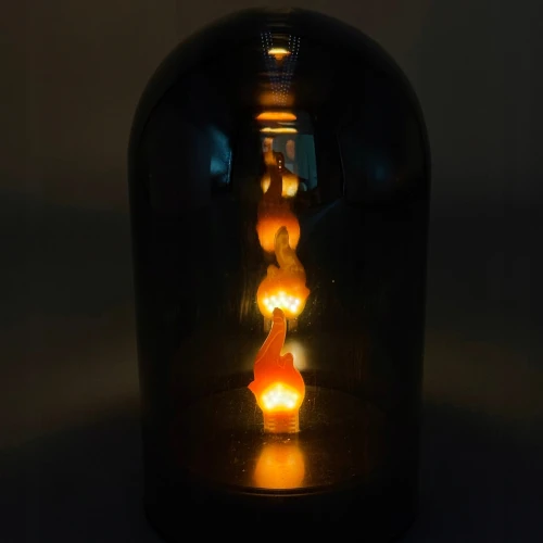 świeca LED kopuła z efektem płomienia 3D 12 cm