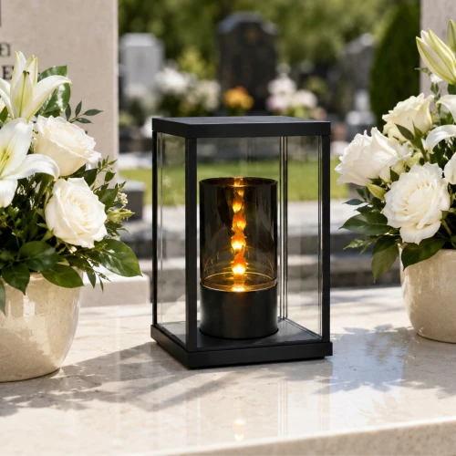 świeca LED z efektem lustra i płomienia 3D 12,5 cm