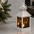 Lampion Biały na baterie z efektem płomienia 3D 25 cm