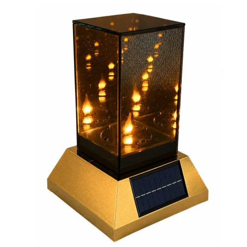 znicz solarny lustro z efektem płomienia 3d