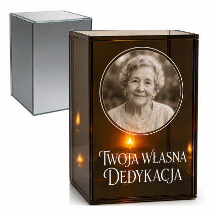 personalizowany znicz z Twoim zdjęciem i Twoją dedykacją