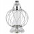 lampion metalowy srebrny kula 38 cm