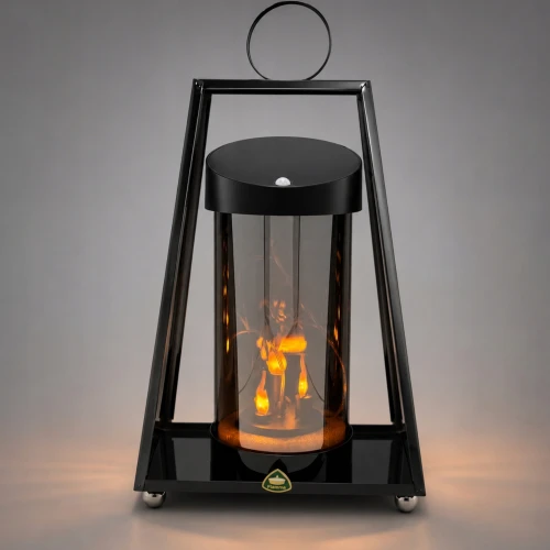 znicz solarny metalowy grafitowy 30 cm