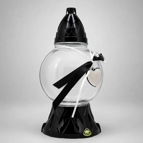 Szklane znicze kula wkłady tradycyjne wkłady LED 27cm 4 sztuki zestaw