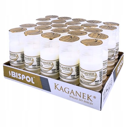 wklady parafinowe do zniczy kaganek bispol 3 dni 24 sztuki
