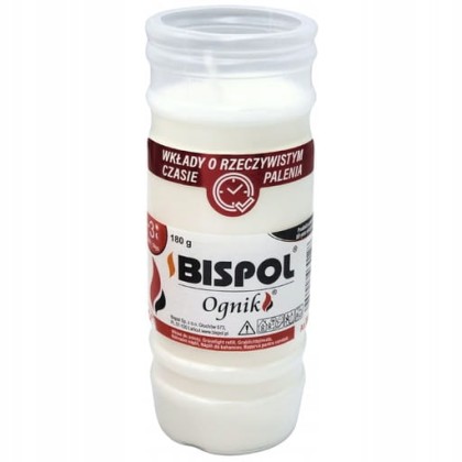 BISPOL Ognik WP3 Wkład do znicza parafinowy