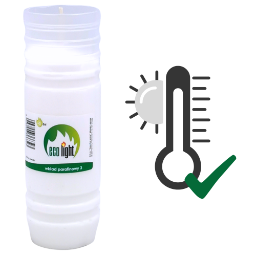 Wkłady do zniczy 17,3 cm średnica 5,6 cm 20 sztuk